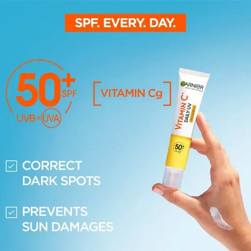 Garnier Skin Naturals vitamino C dieninis kremas su nematomu UV spinduliuote