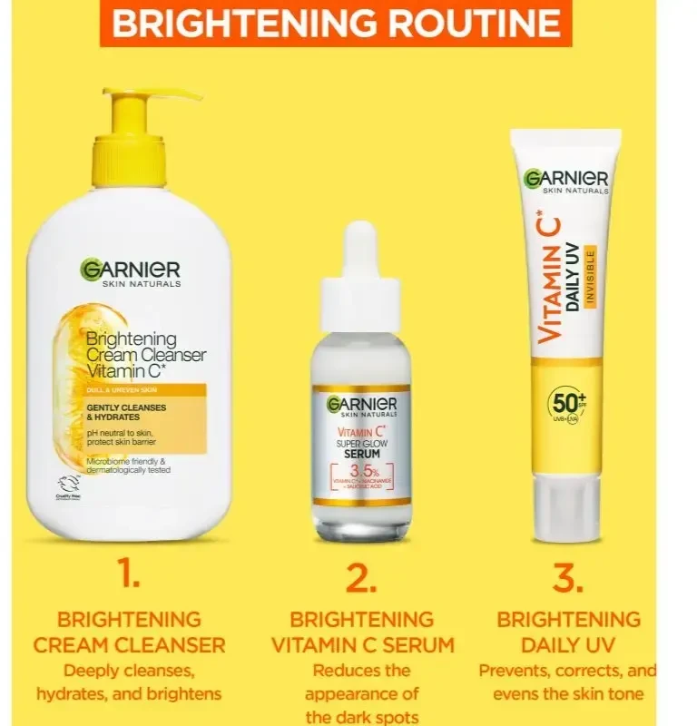 Garnier Skin Naturals vitamino C dieninis kremas su nematomu UV spinduliuote
