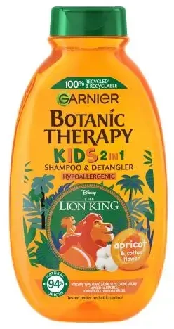 Garnier Botanic Therapy Kids Lion King Šampūnas & Detangler Šampūnas vaikams, 400 ml