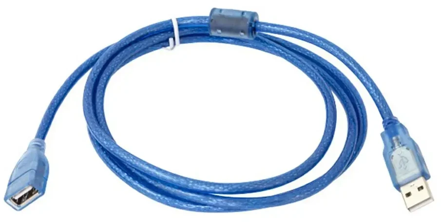 Gembird Fusion USB 2.0 ilgintuvas 1,3 m su ferito žiedu (mėlynas)