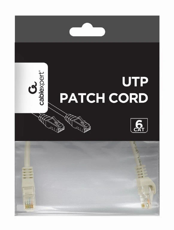 Gembird GEMBIRD patchcord cat.6 UTP 10m gryno vario, spalva pilka