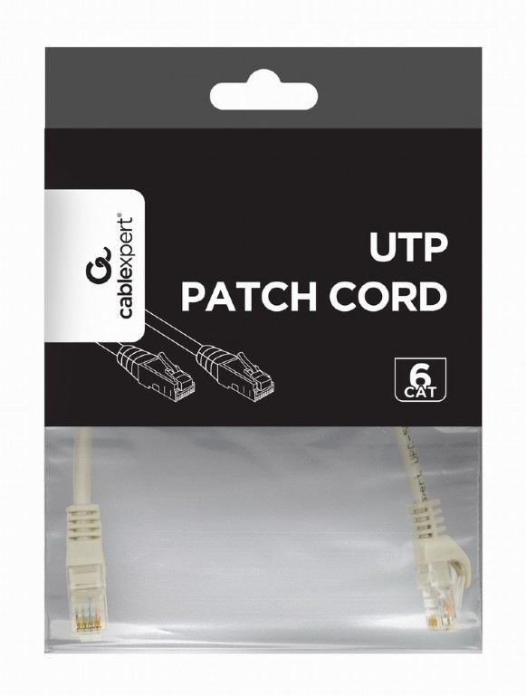 GEMBIRD patchcord kat 6 zalewane antgaliai 0.5m pilka