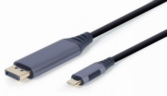 GEMBIRD CC-USB3C-DPF-01-6 USB Type-C su DisplayPort vyriško adapterio laido vieta pilkas 1,8m