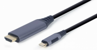 GEMBIRD CC-USB3C-HDMI-01-6 USB Type-C į HDMI ekrano adapterio kabelis space pilkas 1,8m