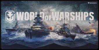 NATEC GENESIS pelės kilimėlis Carbon 500 Maxi World of Warships Armada 900x450mm