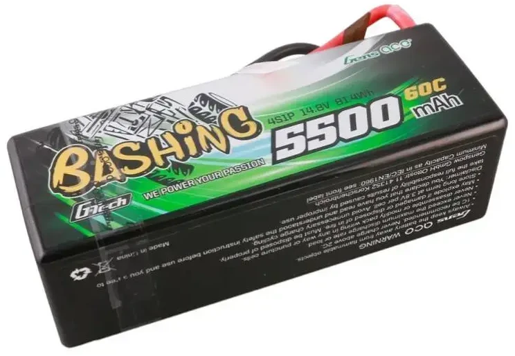Gens ace G-Tech 5500mAh 4S1P 14.8V 60C HardCase RC automobilio Lipo baterija