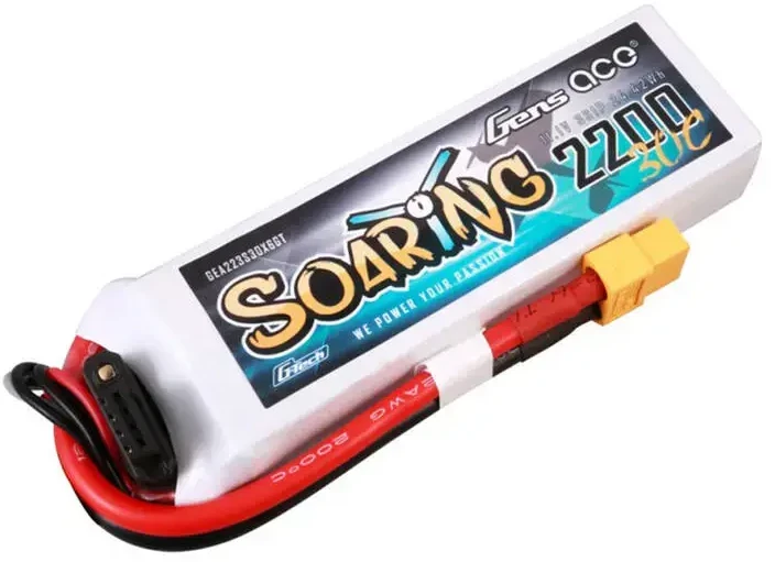 Gens ace G-Tech Soaring 2200mAh 11.1V 30C 3S1P Lipo Batte