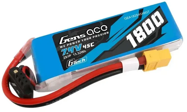 Gens Ace Akumuliatorius GensAce G-Tech LiPo 1800mAh 7.4V 45C 2S1P XT60