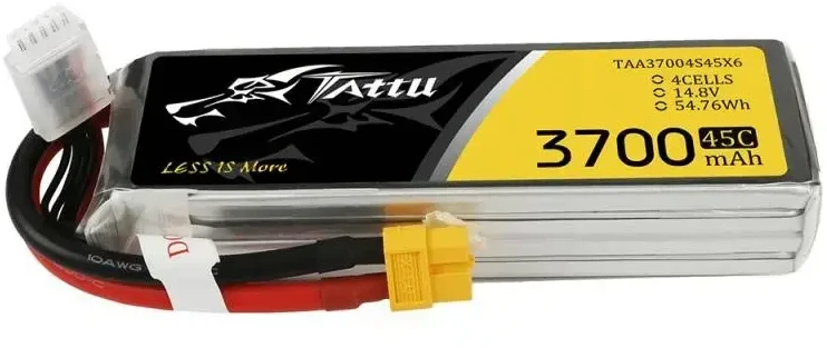 Gens Ace & Tattu Akumuliatorius Tattu 3700mAh 14.8V 45C 4S1P
