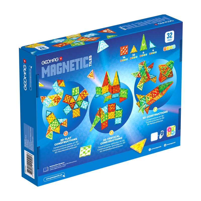 Geomag Gems 32 magnetinės plytelės