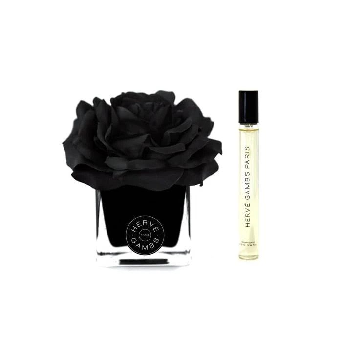 Gift Set Herve Gambs: Terre D'epices, Room Purškiklis, 10 ml + Juodas Couture Flower, Porcelain, Aroma Reed Diffuser, Juodas
