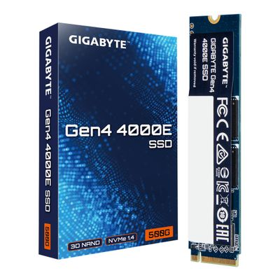 Gigabyte SSD | G440E500G | 500 GB | Solid-state drive sąsaja PCI Express 4.0x4, NVMe 1.4 | Skaitymo greitis 3600 MB/s | Rašymo greitis 3000 MB/s