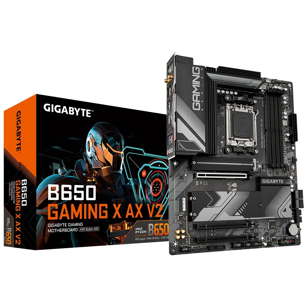 Pagrindinė plokštė GIGABYTE B650 GAMING X AX V2 AM5 4xDDR5 4xSATA 3xM.2