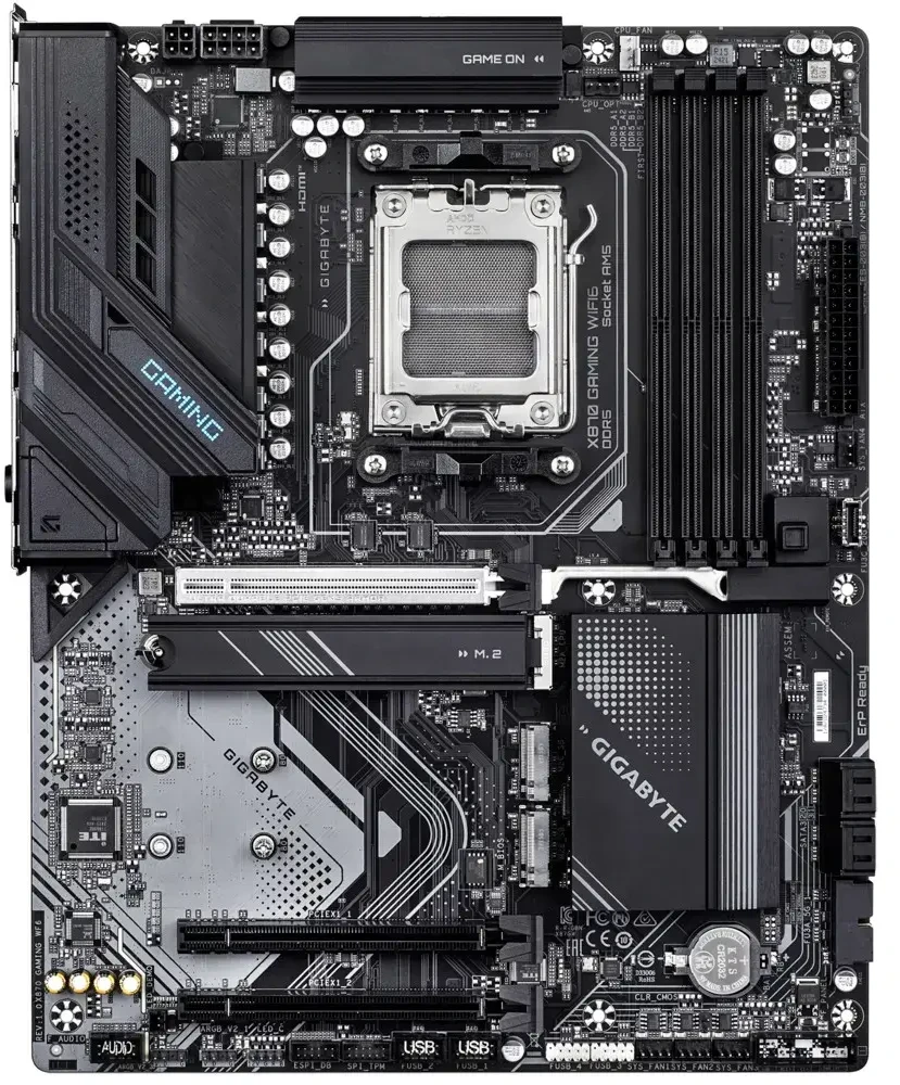 Pagrindinė plokštė GIGABYTE X870 GAMING WF6 AM5 4xDDR5 6xSATA 3xM.2