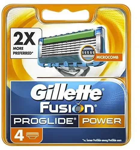 „Gillette Fusion Proglide Power“ skustuvo peiliukai, 4 vnt.