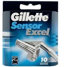 Gillette Sensor Excel skustuvo galvutės, 10 vnt.