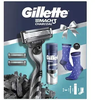 Gillette Mach3 Charcoal Gift Set