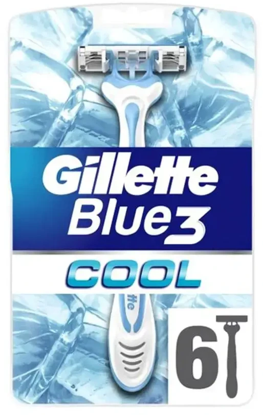 Gillette Blue3 Cool Razor peiliukai, 6 vnt.