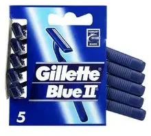 "Gillette Mėlyna II" chromo danga 5 vienetai