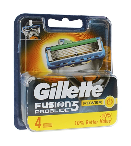 Gillette Fusion Proglide Power Keičiamosios Skutimosi Galvutės 4 Vnt