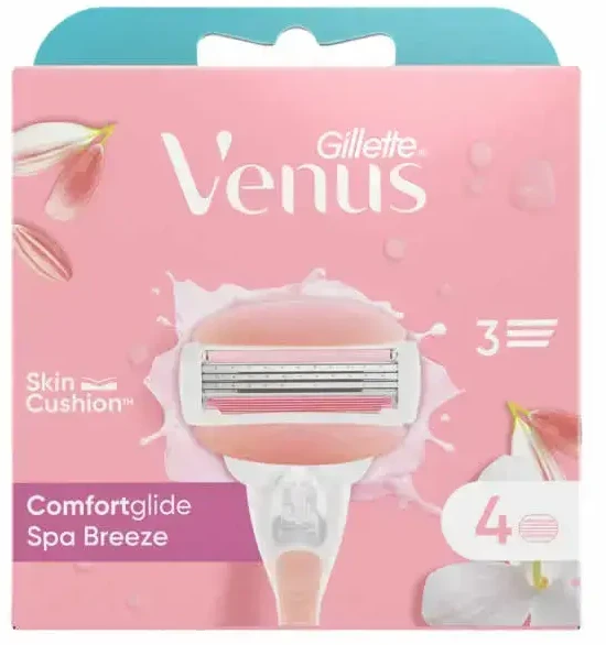 Gillette Venus Spa Breeze skutimosi peiliukai, 4 vnt.