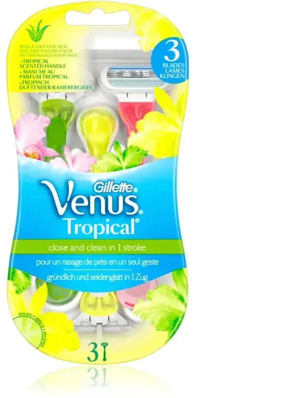 P&G Gillette Venus Tropical Skustuvai 3vnt.
