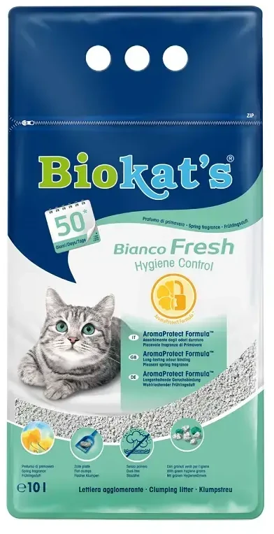 Gimborn kačių kraiko smėlis – Biokats Bianco Fresh, 10 l