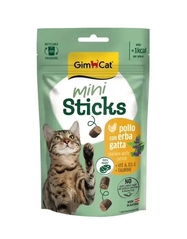 Gimborn GIMCAT MINI STICKS CHICKEN WITH CATNIP 50 G