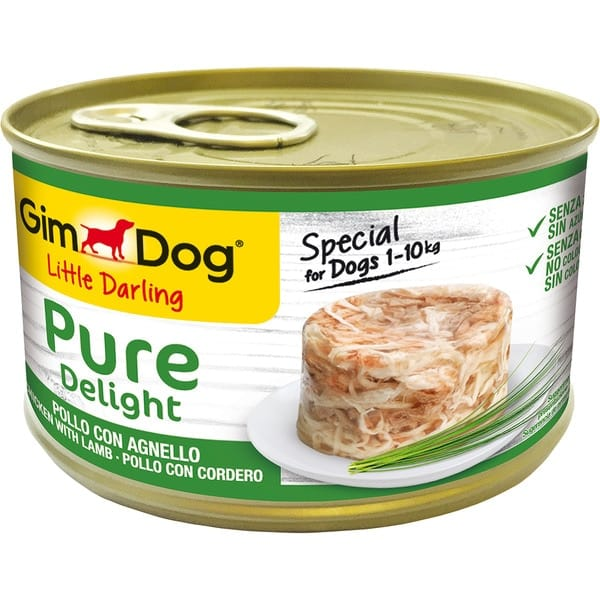 GMC GIMDOG Little Darling Pure Delight vištiena su ėriena – drėgnas ėdalas šunims – 150g