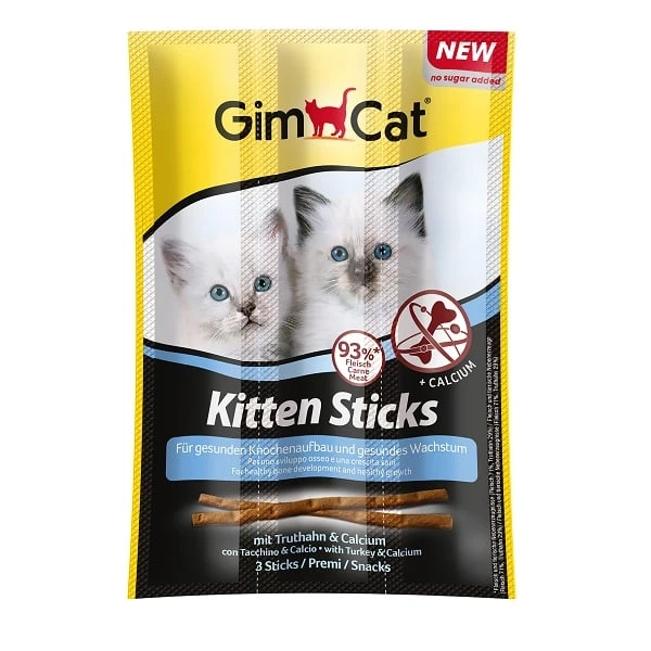 Gimborn GimCat kačiukų lazdelės su kalakutiena ir kalciu (3 vnt.)