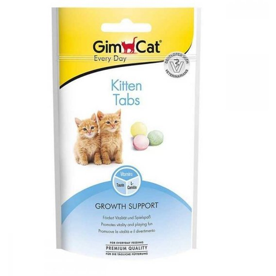 GIMCAT KITTEN TABS skanėstai jaunoms katėms 40g