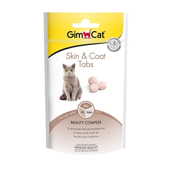 GIMCAT SKIN & COAT TABS skanėstai katėms 40g