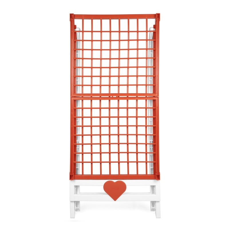 GIOSTYLE Drabužių džiovyklė Love balta oranžinė 180x56x96cm