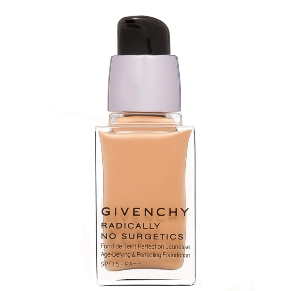 Givenchy, „Radically No Surgetics“ senėjimą stabdantis skystas makiažo pagrindas, 08, spindintis cinamonas, SPF 15, 10 ml *Mėginamasis rinkinys