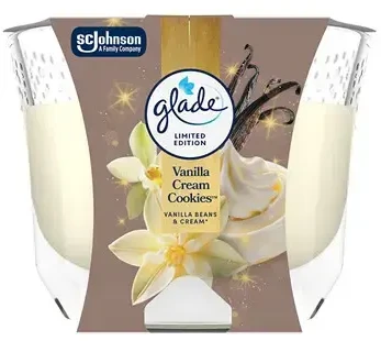 Glade Vanilla Kreminis Cookies kvapioji žvakė 112 g