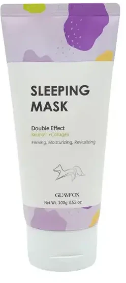 Glamfox Double Effect Firming & Hydrating Overnight Kreminis Mask For Face, 100 ml