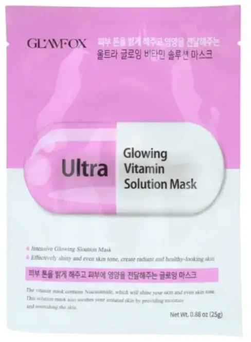 Glamfox Ultra Glowing Sheet Mask For Face, 25 g