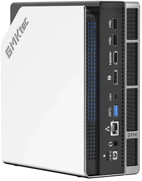 Mini PC - GMKtec EVO-X2 Ryzen AI Max+ 395, 64GB RAM, 1TB SSD, WiFi 7, Juoda/Sidabrinė
