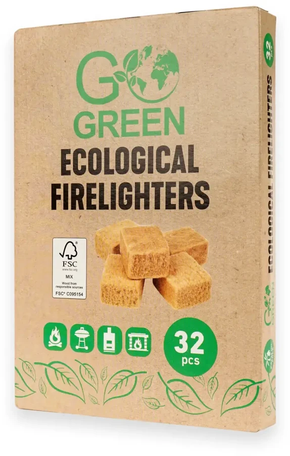 „Gogreen“ ekologiški uždegimo kubeliai, 32 vnt.