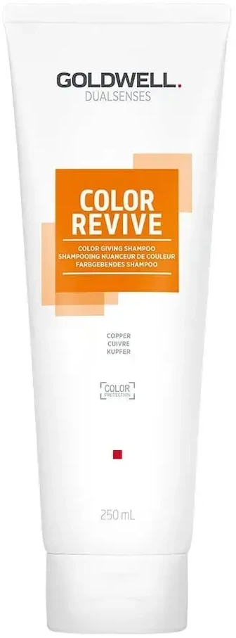 „Goldwell“ plaukų dažų atgaivinimo šampūnas „Copper Dualsenses Color Revive“ (spalvą suteikiantis šampūnas), 250 ml