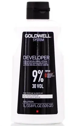 „Goldwell System Kreminis“ ryškalo losjonas 9 %, 30 tūrio %, 1000 ml
