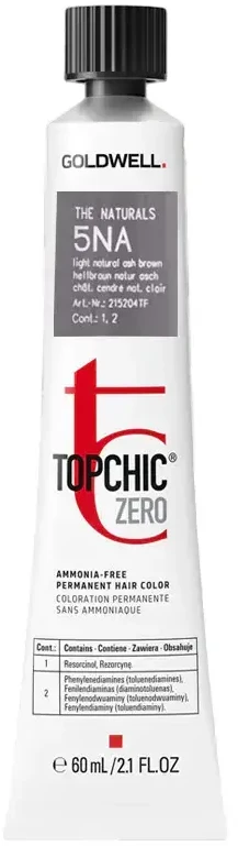 Goldwell TopChic Zero nuolatiniai plaukų dažai 5NA šviesiai natūraliai peleninis rudas, 60 ml