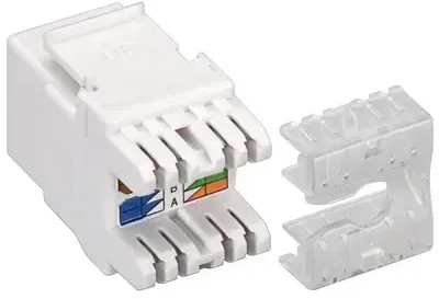 Goobay Gogobay 95740 Keystone modulis RJ45 CAT 6, UTP, 250 MHz, baltas