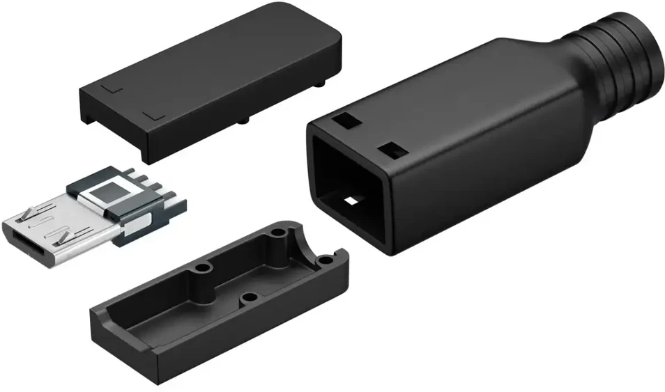 Goobay Kištukas micro-USB B tipo kabelinis, lituojamas