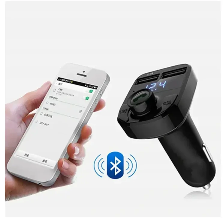 „GoodBuy“ automobilio FM siųstuvas su USB/SD adapteriu ir juodas