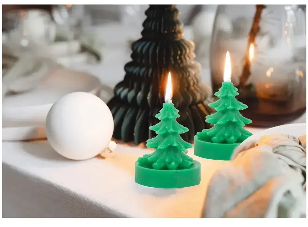 GoodBuy Christmas candle Žalias Christmas medžio 1 pcs | 5h