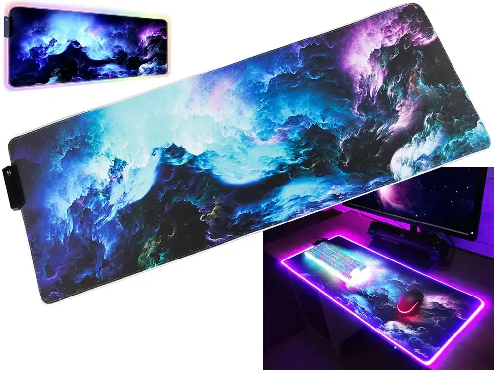 Goodbuy Cosmic Waves Pelės kilimėlis žaidimams RGB | 800 x 300 | 7 modes