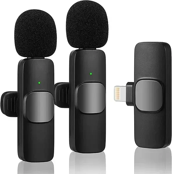Goodbuy F1 belaidis mikrofonas su lightning jungtimi, juodas
