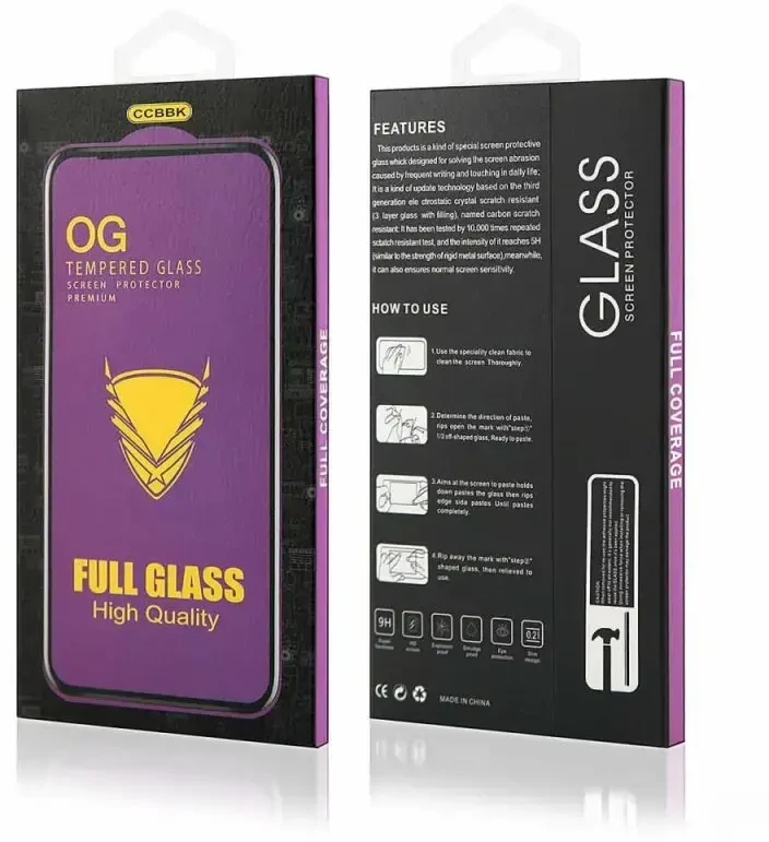 Goodbuy OG full coverage tempered glass for phone Xiaomi Redmi 13C juodas