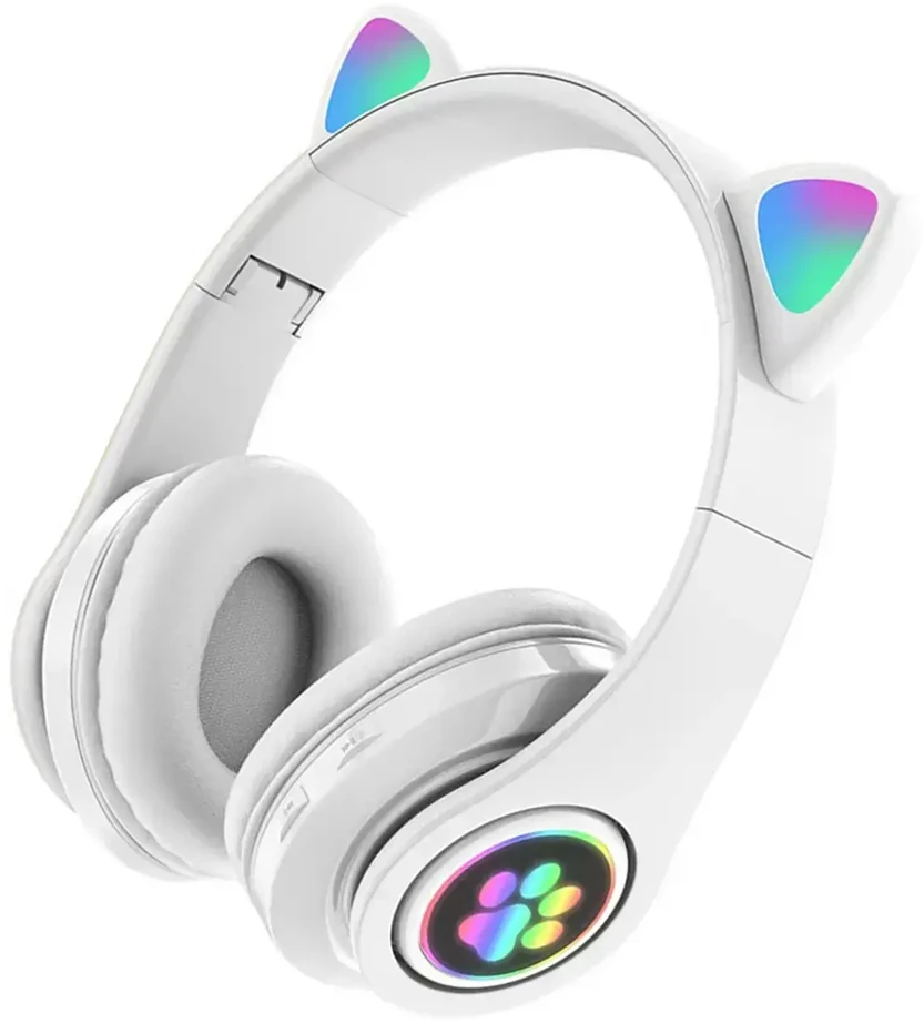 Goodbye Paws belaidės ausinės vaikams, Bluetooth 5.0, Baltos spalvos